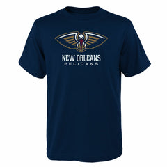 New Orleans Pelicans Outerstuff Youth Primary Logo T-Shirt Navy - NBA
