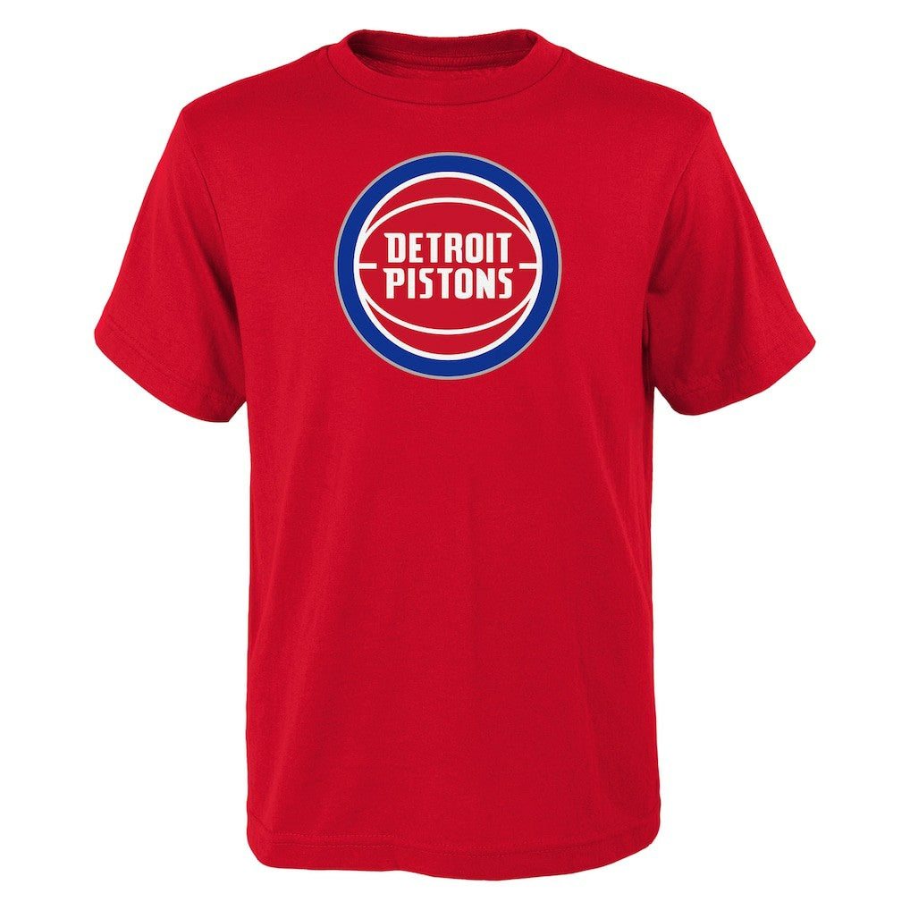 Detroit Pistons Outerstuff Youth Primary Logo T-Shirt Red - NBA