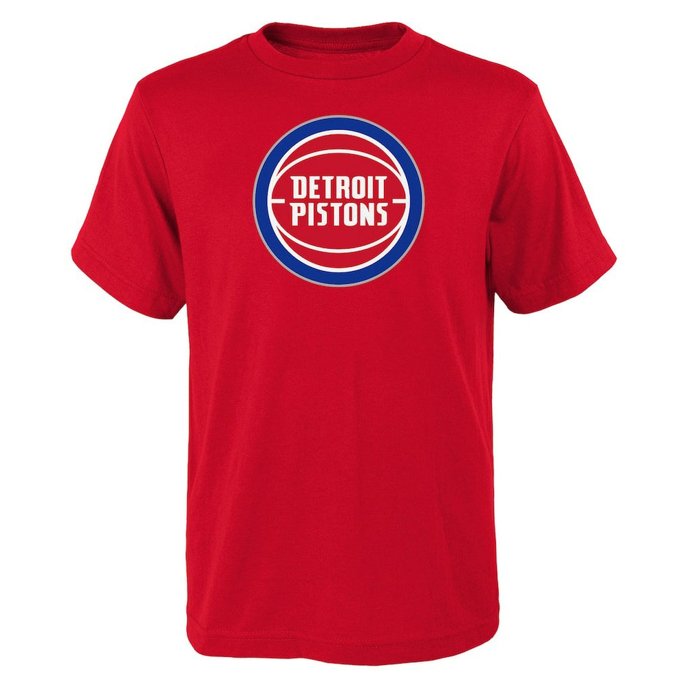 Detroit Pistons Outerstuff Youth Primary Logo T-Shirt Red - NBA