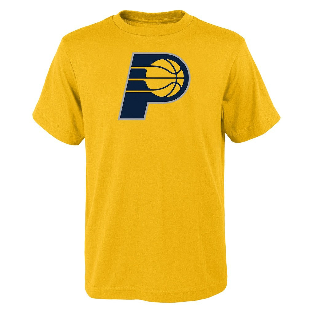 Indiana Pacers Outerstuff Youth Primary Logo T-Shirt Yellow - NBA