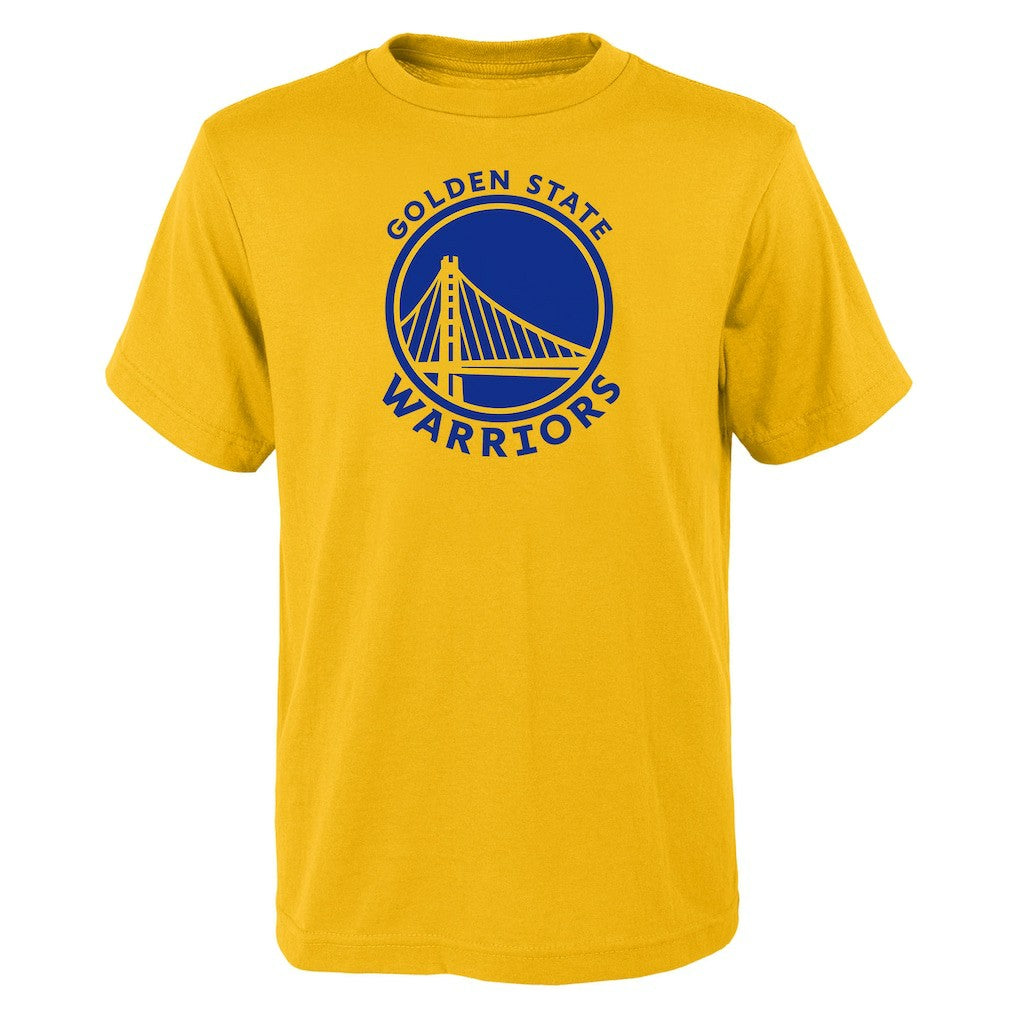 Golden State Warriors Outerstuff Youth Primary Logo T-Shirt Yellow - NBA