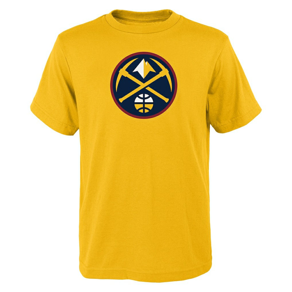 Denver Nuggets Outerstuff Youth Primary Logo T-Shirt Yellow - NBA