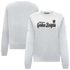 Vegas Golden Knights Levelwear Women's Yvette Big Script Tri-Blend Sweatshirt - White - NHL