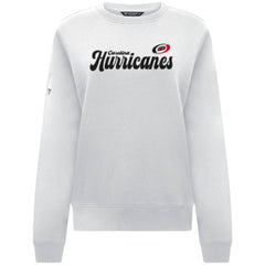 Carolina Hurricanes Levelwear Women's Yvette Big Script Tri-Blend Sweatshirt - White - NHL