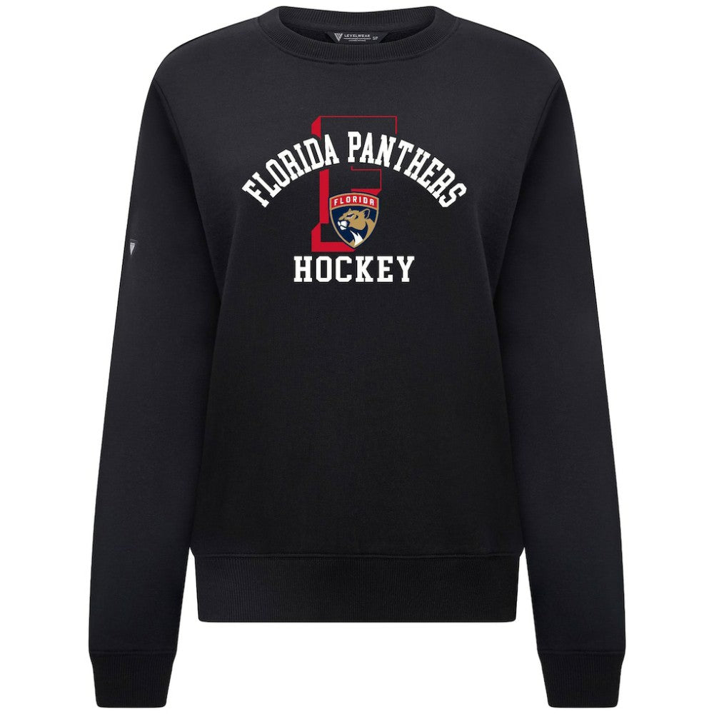 Florida Panthers Levelwear Women's Yvette Limelight Big Letter Sweatshirt - Black - NHL