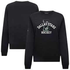 Dallas Stars Levelwear Women's Yvette Limelight Big Letter Sweatshirt - Black - NHL