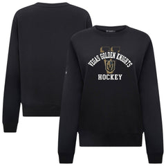 Vegas Golden Knights Levelwear Women's Yvette Limelight Big Letter Sweatshirt - Black - NHL