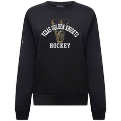 Vegas Golden Knights Levelwear Women's Yvette Limelight Big Letter Sweatshirt - Black - NHL