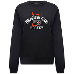 Philadelphia Flyers Levelwear Women's Yvette Limelight Big Letter Sweatshirt - Black - NHL