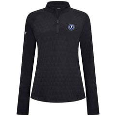Tampa Bay Lightning Levelwear Women's Spike Raglan Quarter-Zip Top - Black - NHL