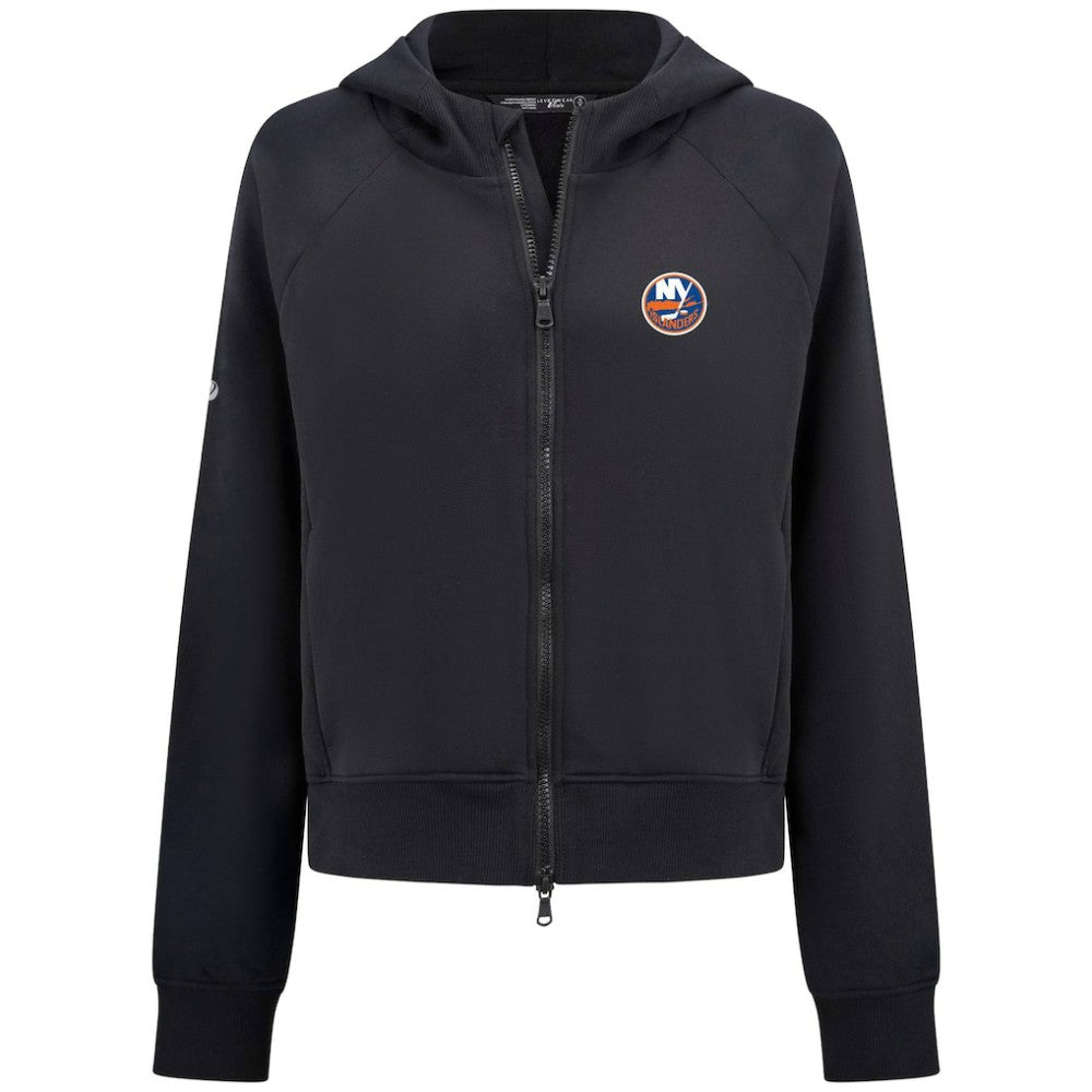 New York Islanders Levelwear Women's Judd Raglan Full-Zip Hoodie - Black - NHL