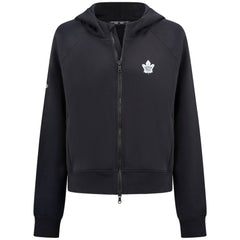 Toronto Maple Leafs Levelwear Women's Judd Raglan Full-Zip Hoodie - Black - NHL