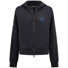 Vancouver Canucks Levelwear Women's Judd Raglan Full-Zip Hoodie - Black - NHL