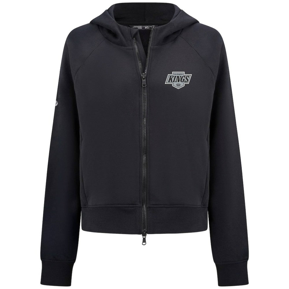 Los Angeles Kings Levelwear Women's Judd Raglan Full-Zip Hoodie - Black - NHL