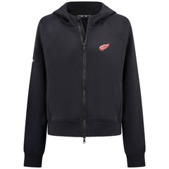 Detroit Red Wings Levelwear Women's Judd Raglan Full-Zip Hoodie - Black - NHL