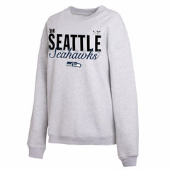 Seattle Seahawks WEAR by Erin Andrews Women's Super Bowl LX Fleece Sweatshirt Gray | NFL