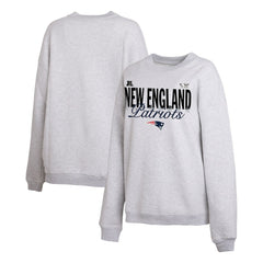 New England Patriots WEAR by Erin Andrews Women's Super Bowl LX Fleece Sweatshirt Gray | NFL