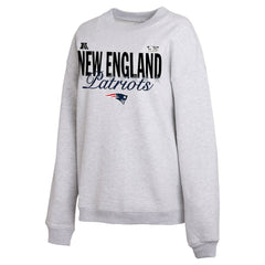 New England Patriots WEAR by Erin Andrews Women's Super Bowl LX Fleece Sweatshirt Gray | NFL