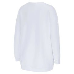 New England Patriots vs. Seattle Seahawks WEAR by Erin Andrews Women's Super Bowl LX Matchup Sweatshirt White | NFL