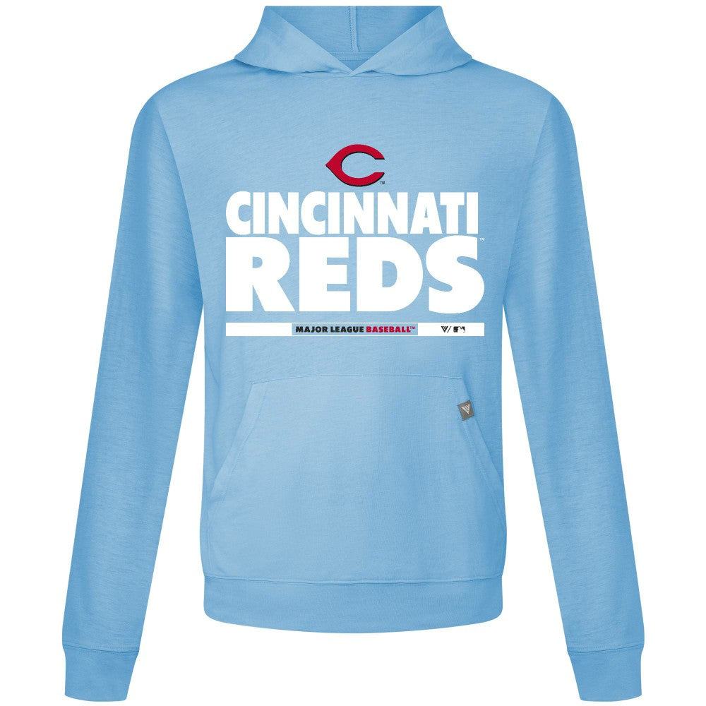 Cincinnati Reds Levelwear Relay Center Stage Long Sleeve Hooded T-Shirt - MLB