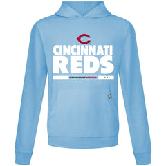 Cincinnati Reds Levelwear Relay Center Stage Long Sleeve Hooded T-Shirt - MLB
