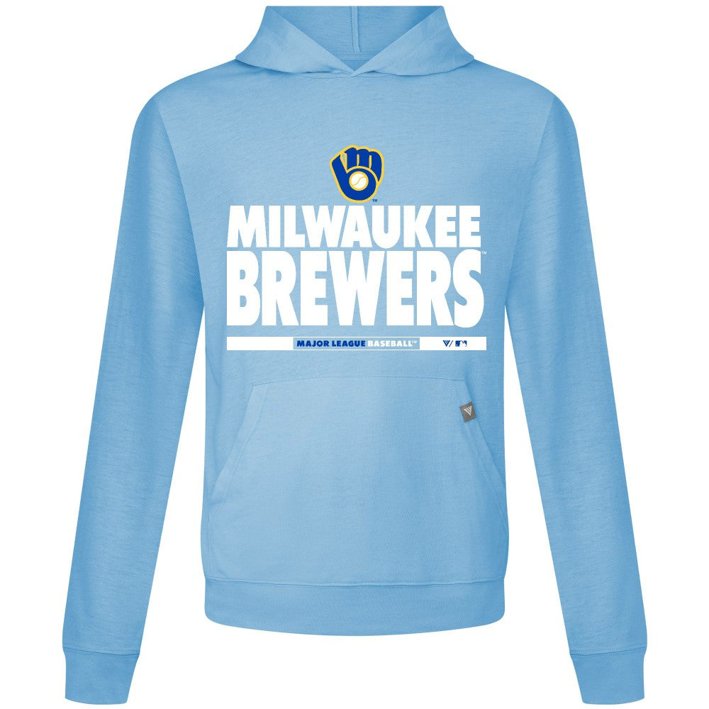 Milwaukee Brewers Levelwear Relay Center Stage Long Sleeve Hooded T-Shirt - MLB