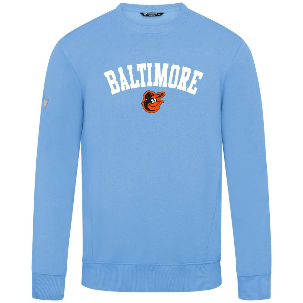 Baltimore Orioles Levelwear Zane Felt Arch Pullover Sweatshirt - MLB