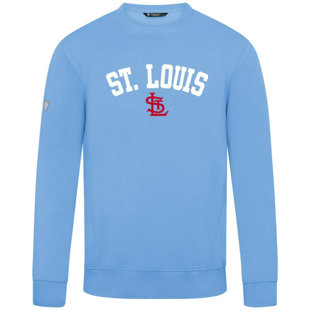 St. Louis Cardinals Levelwear Zane Felt Arch Pullover Sweatshirt - MLB