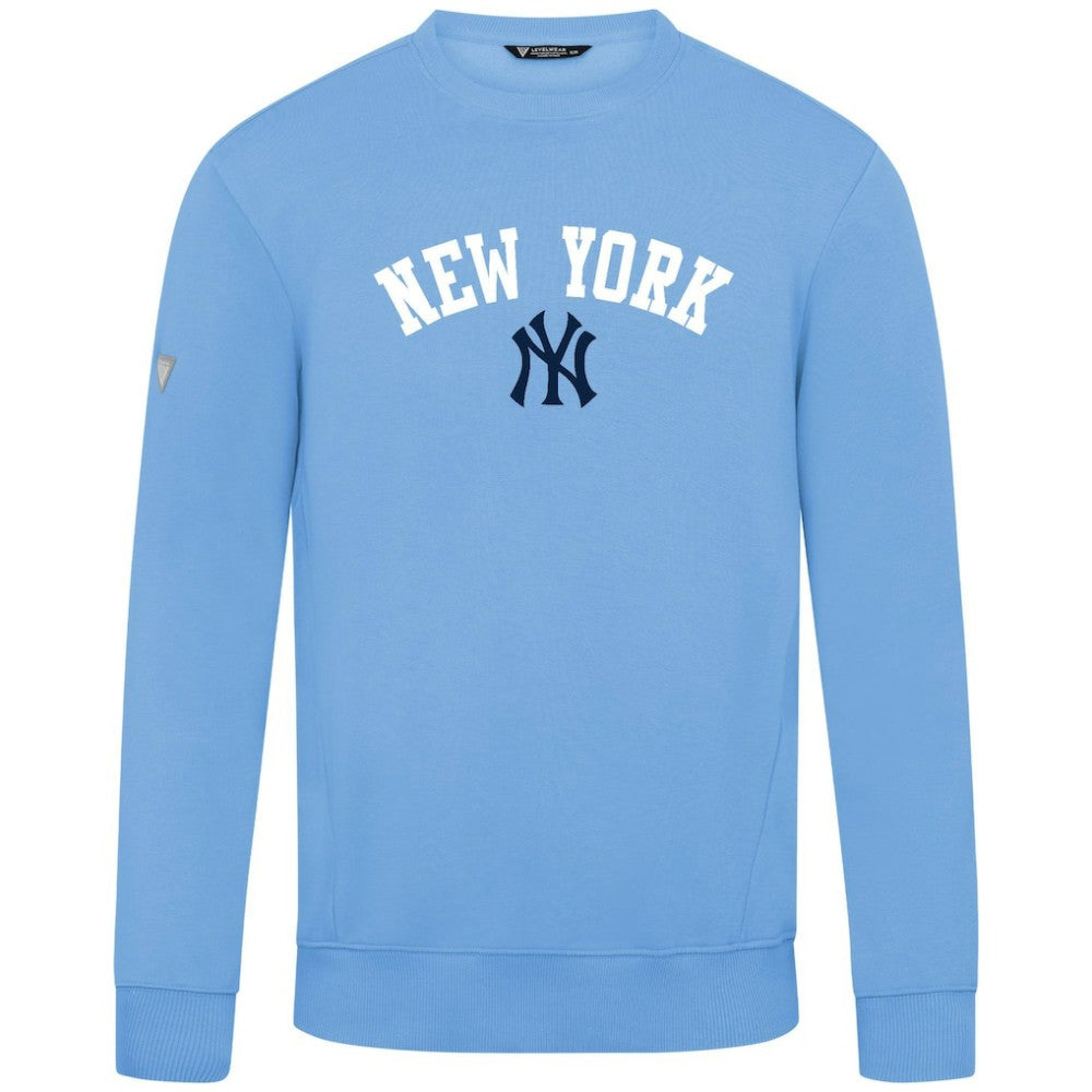 New York Yankees Levelwear Zane Felt Arch Pullover Sweatshirt - MLB