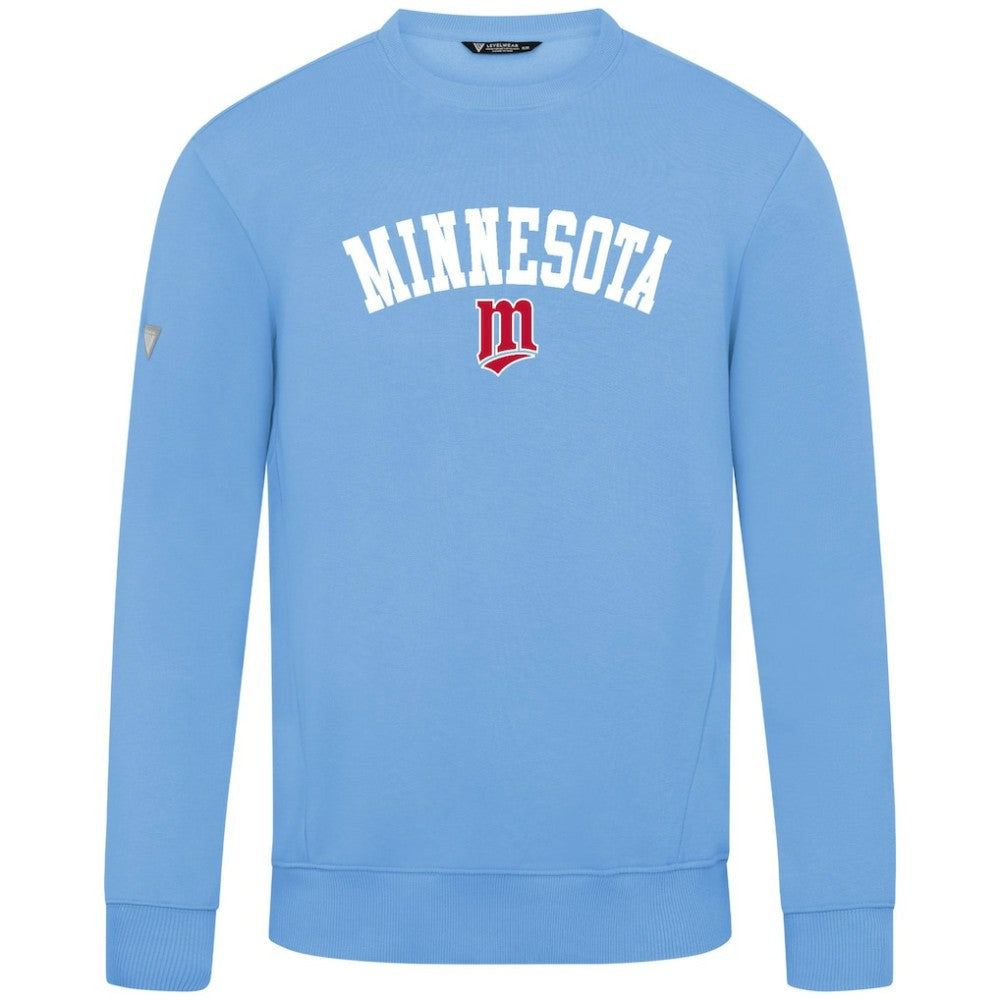 Minnesota Twins Levelwear Zane Felt Arch Pullover Sweatshirt - MLB