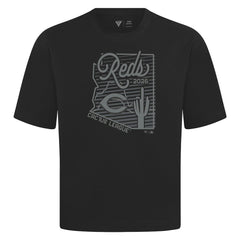 Cincinnati Reds Levelwear Sunrise Luxe Signature Knit T-Shirt - MLB