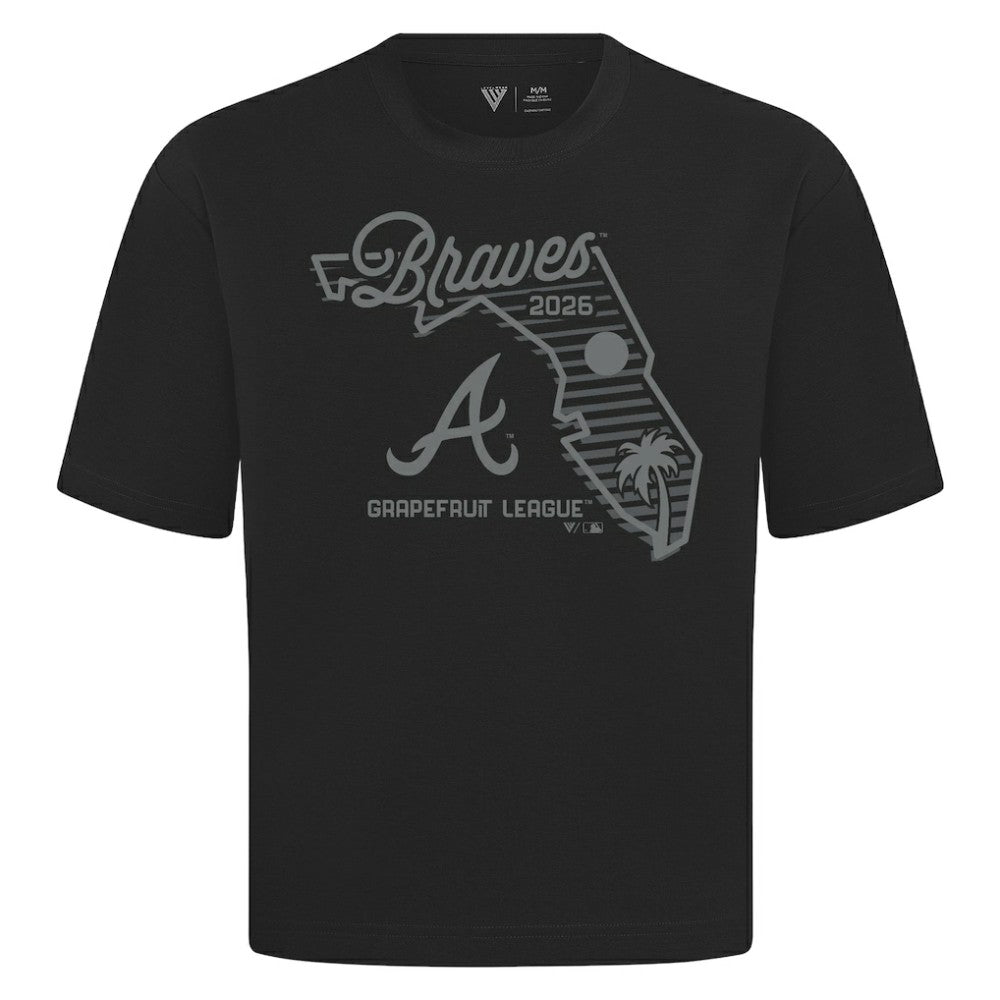 Atlanta Braves Levelwear Sunrise Luxe Signature Knit T-Shirt - MLB