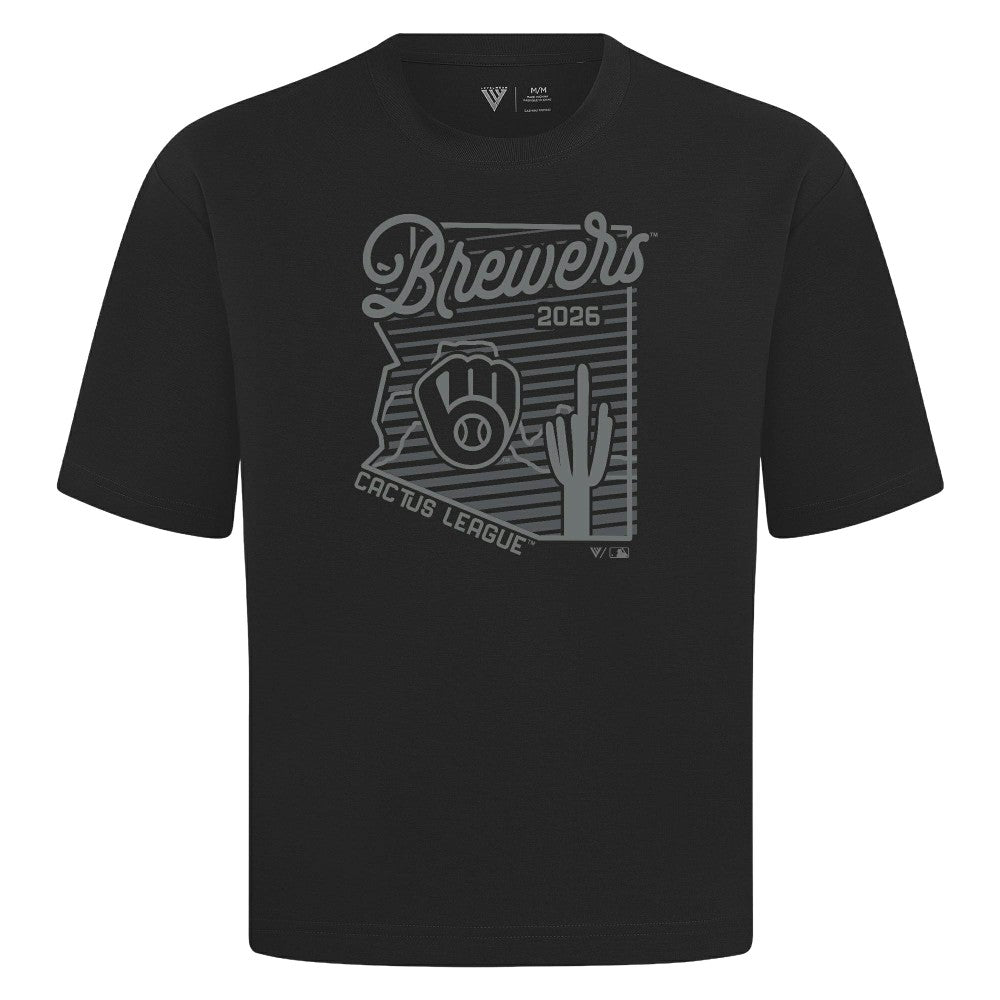 Milwaukee Brewers Levelwear Sunrise Luxe Signature Knit T-Shirt - MLB