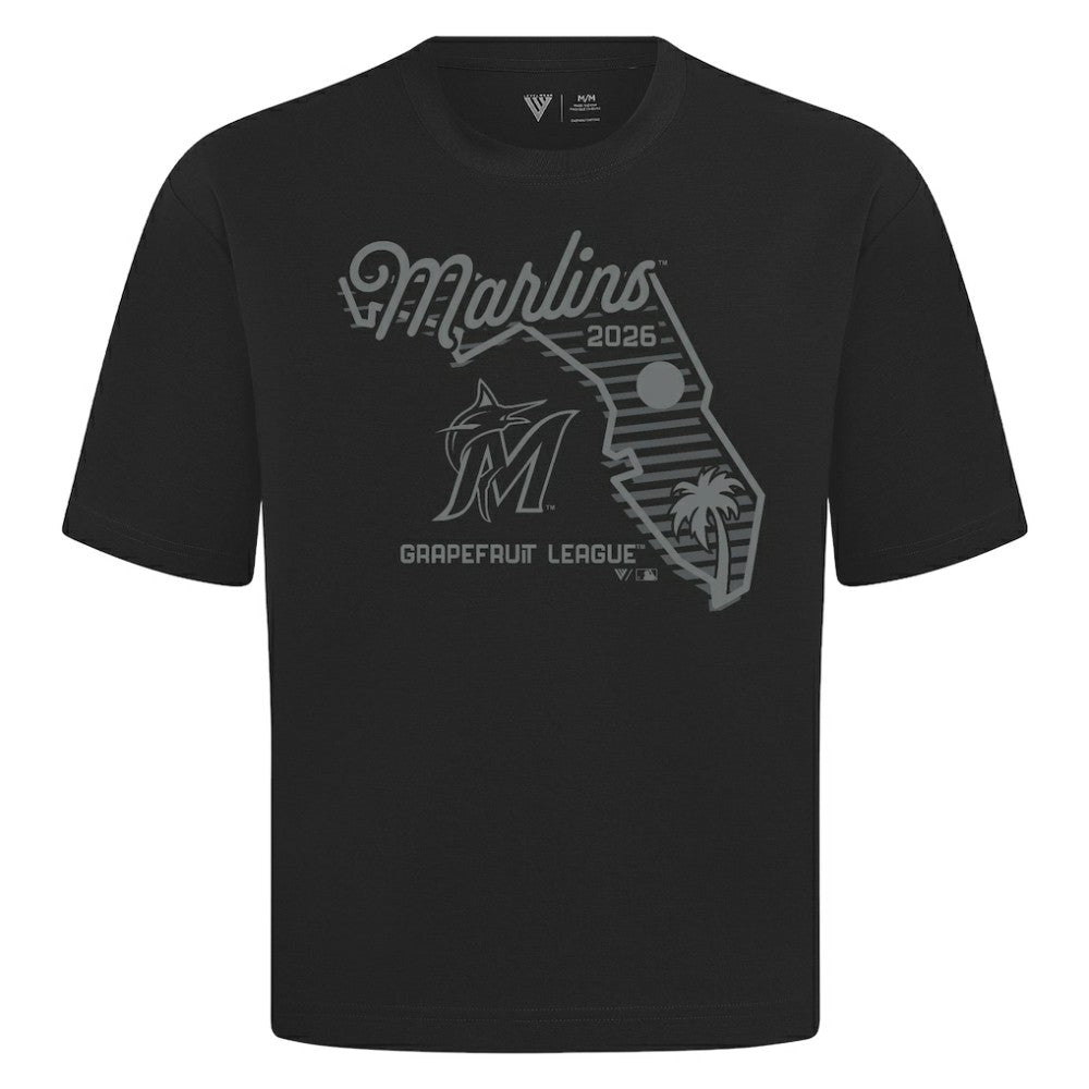 Miami Marlins Levelwear Sunrise Luxe Signature Knit T-Shirt - MLB