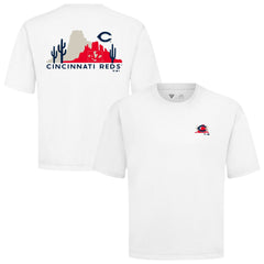 Cincinnati Reds Levelwear Panoramic Luxe Signature Knit T-Shirt - MLB