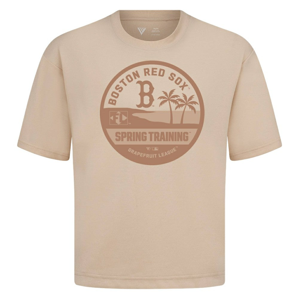 Boston Red Sox Levelwear Spring Training Badge Luxe Signature Knit T-Shirt - MLB