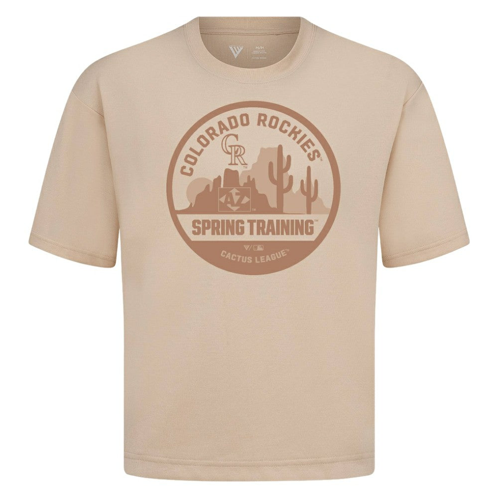Colorado Rockies Levelwear Spring Training Badge Luxe Signature Knit T-Shirt - MLB