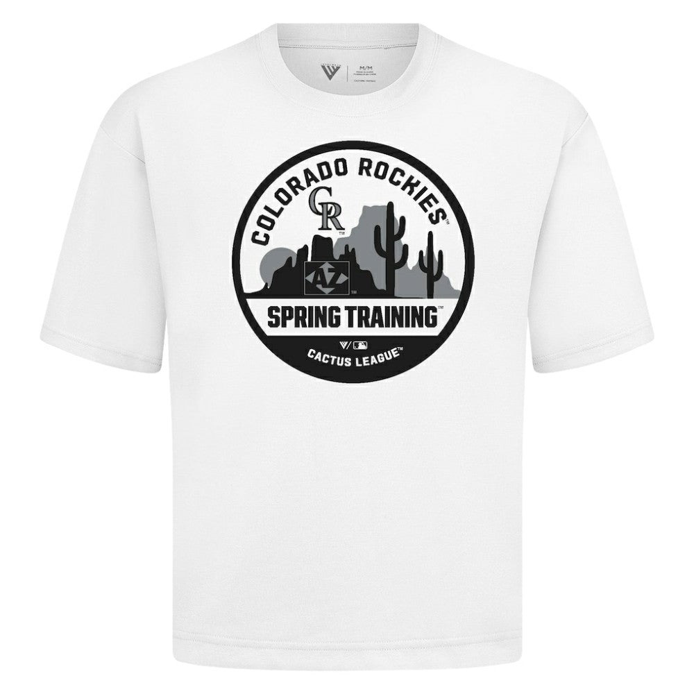 Colorado Rockies Levelwear Spring Training Badge Luxe Signature Knit T-Shirt - MLB