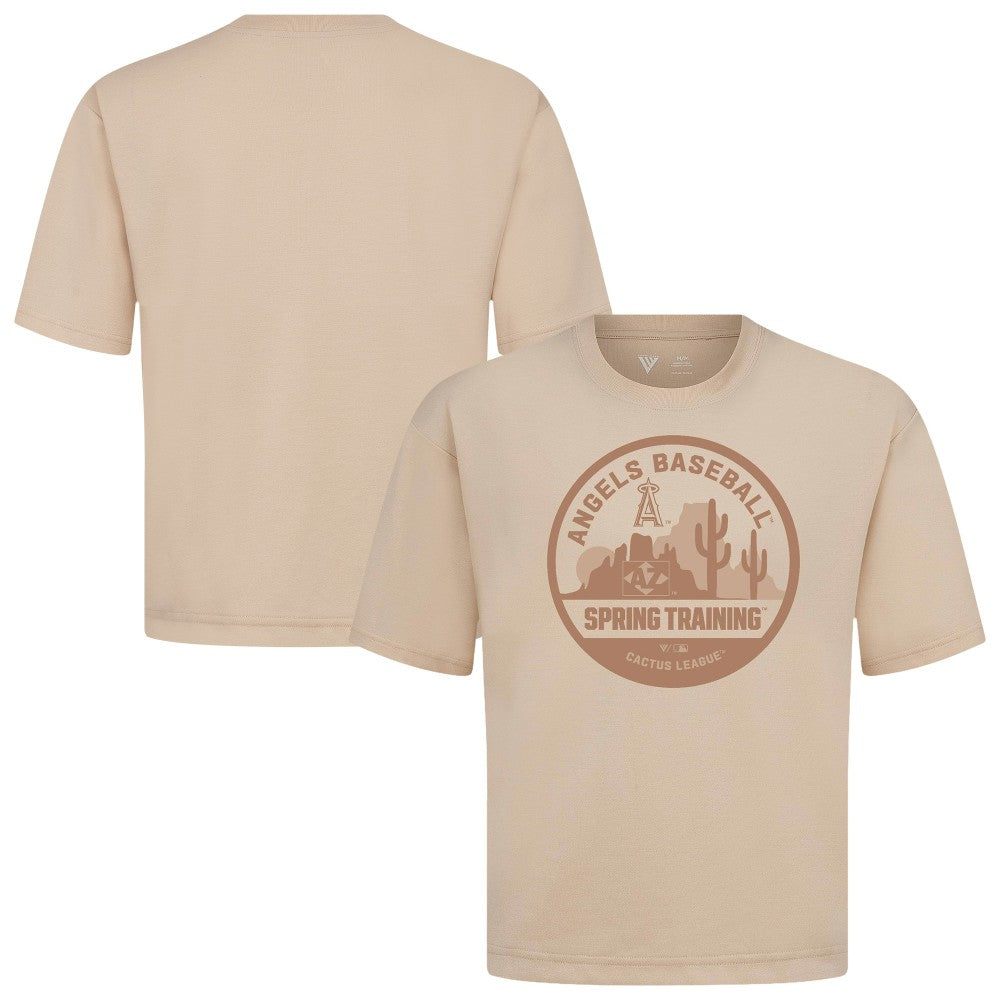 Los Angeles Angels Levelwear Spring Training Badge Luxe Signature Knit T-Shirt - MLB