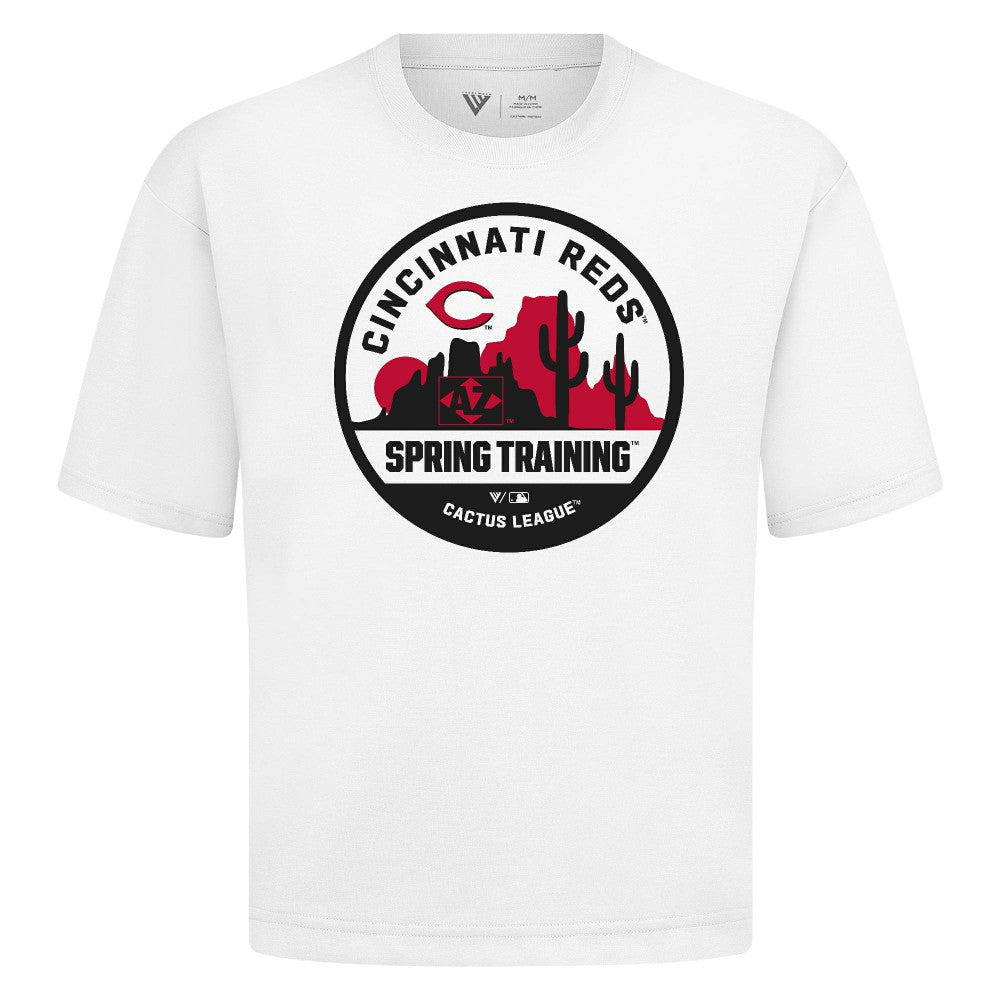 Cincinnati Reds Levelwear Spring Training Badge Luxe Signature Knit T-Shirt - MLB