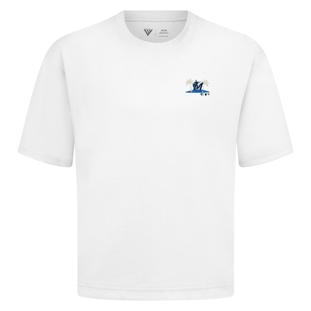 Miami Marlins Levelwear  Luxe Signature Knit T-Shirt - MLB