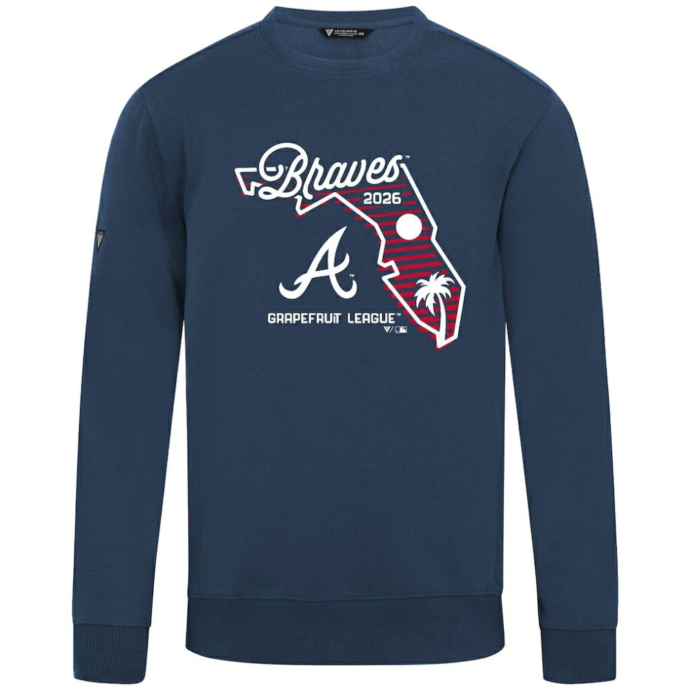 Atlanta Braves Levelwear Zane Sunrise Sweatshirt - MLB