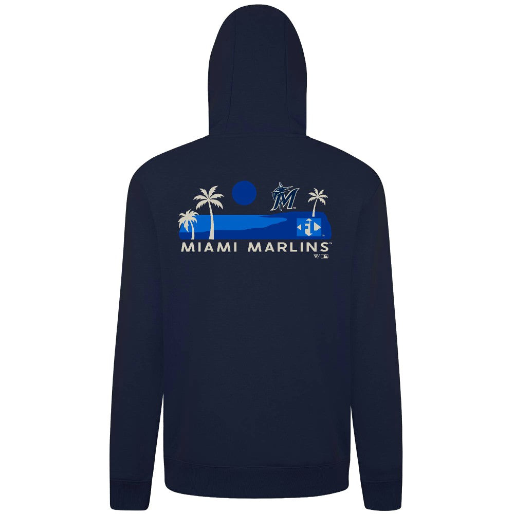 Miami Marlins Levelwear Panoramic Podium Hoodie - MLB