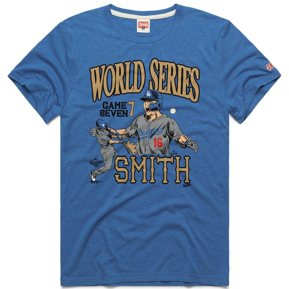 Will Smith Los Angeles Dodgers Homage Unisex 2026 Gold Collection Game Seven Tri-Blend T-Shirt - MLB