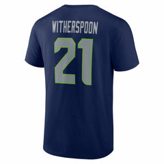 Devon Witherspoon Seattle Seahawks Icon Name & Number T-Shirt College Navy | NFL