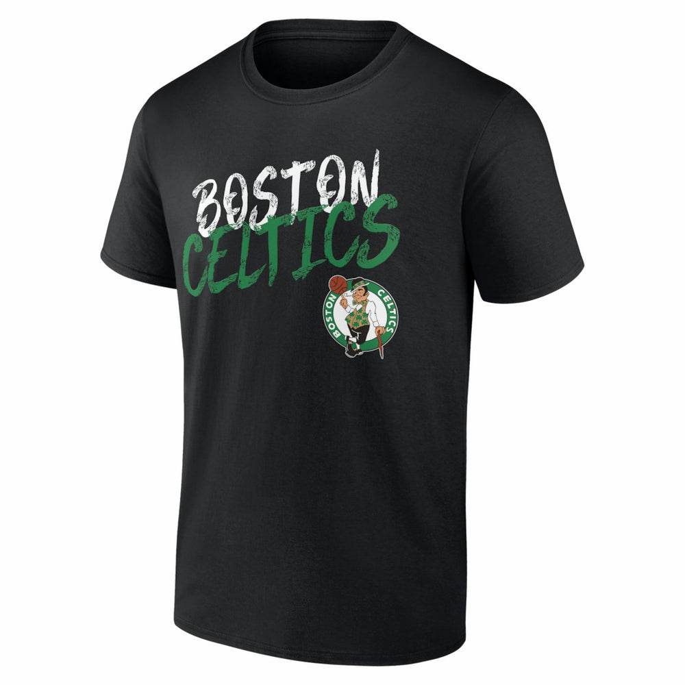 Boston Celtics Big & Tall Hustle Personalized Name & Number T-Shirt Black - NBA