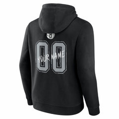 Brooklyn Nets Big & Tall Hustle Personalized Name & Number Hoodie Black - NBA