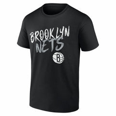 Brooklyn Nets Big & Tall Hustle Personalized Name & Number T-Shirt Black - NBA
