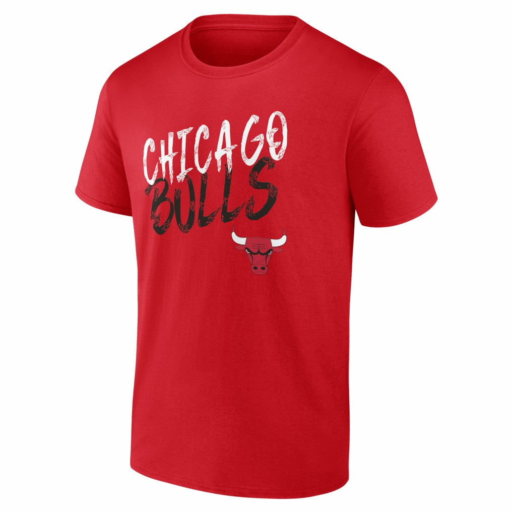 Chicago Bulls Big & Tall Hustle Personalized Name & Number T-Shirt Red - NBA