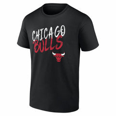 Chicago Bulls Big & Tall Hustle Personalized Name & Number T-Shirt Black - NBA